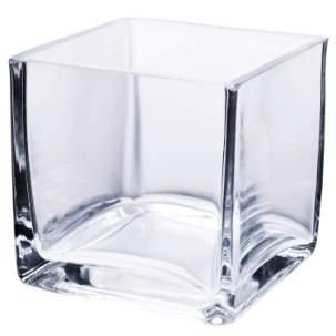 Square Glass Vase