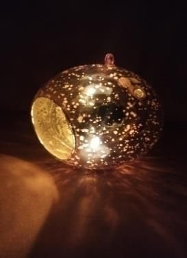 Silver-Finish Tea-Light Candle